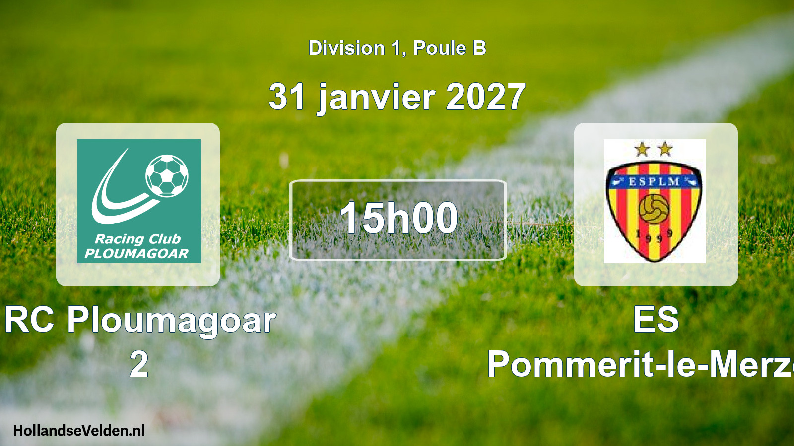 Match programmé: RC Ploumagoar 2 - ES Pommerit-le-Merzer (31 janvier 2027)