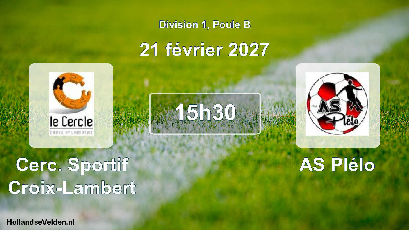 Match programmé: Cerc. Sportif Croix-Lambert - AS Plélo (21 février 2027)