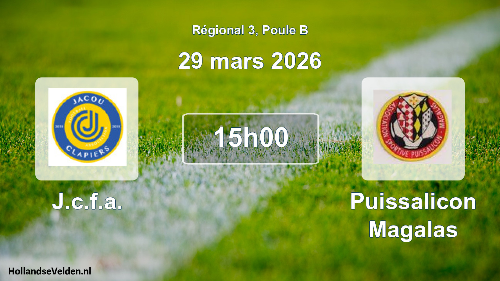 Scheduled Match: J.c.f.a. - Puissalicon Magalas (29 March 2026)