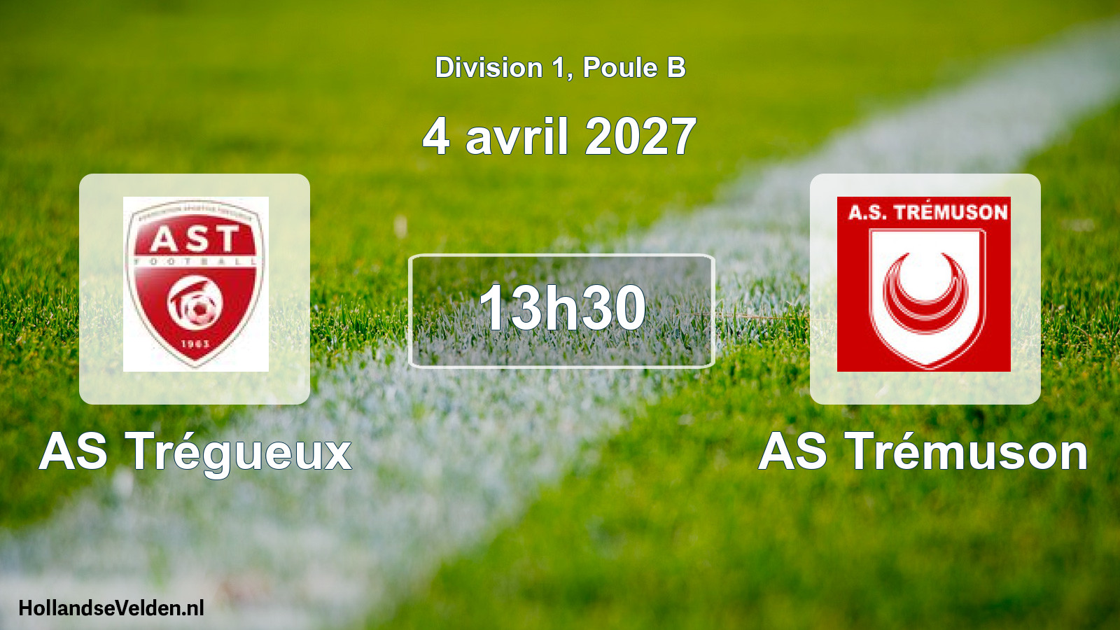 Match programmé: AS Trégueux - AS Trémuson (4 avril 2027)