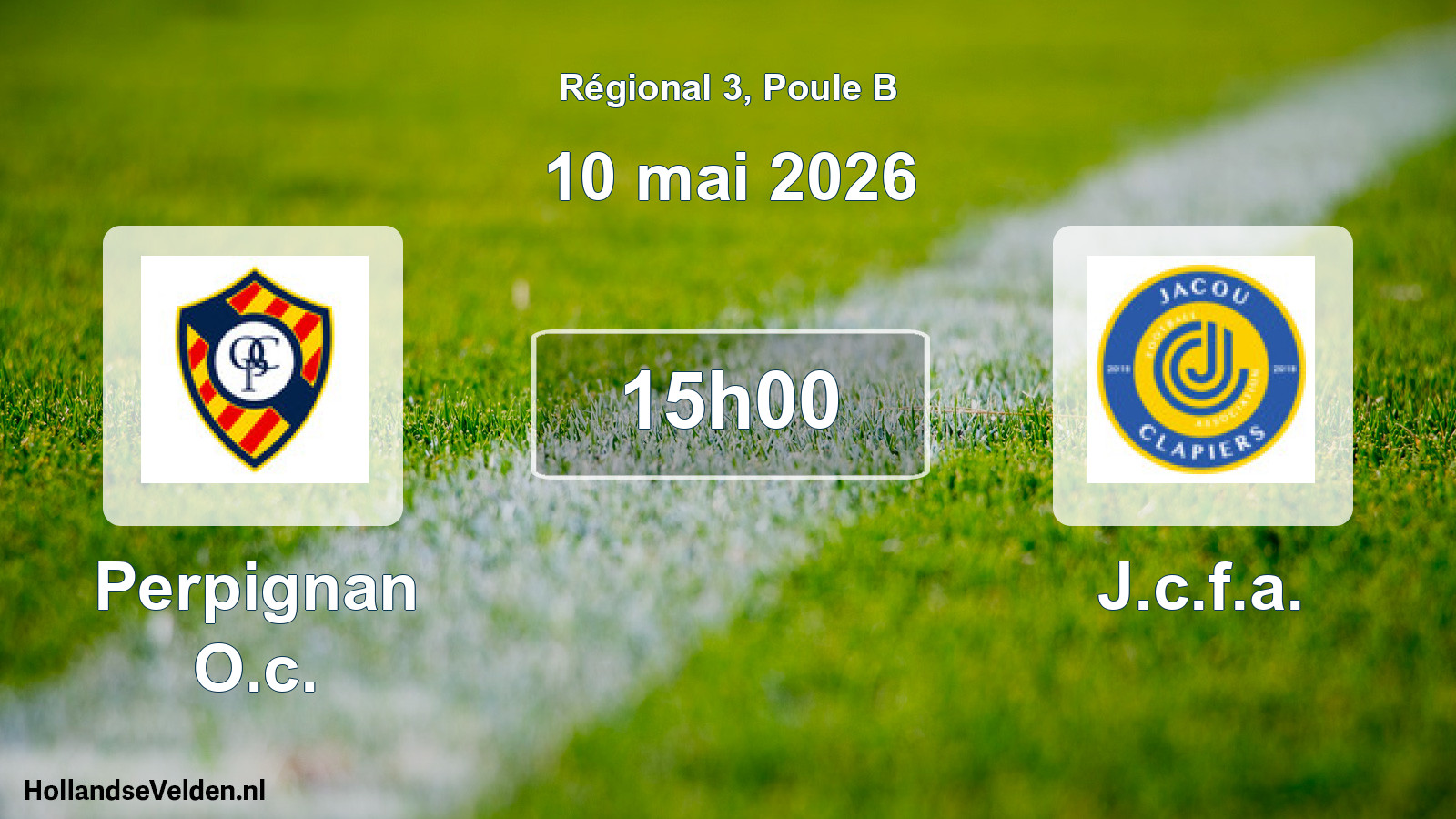 Geplande wedstrijd: Perpignan O.c. - J.c.f.a. (10 mai 2026)
