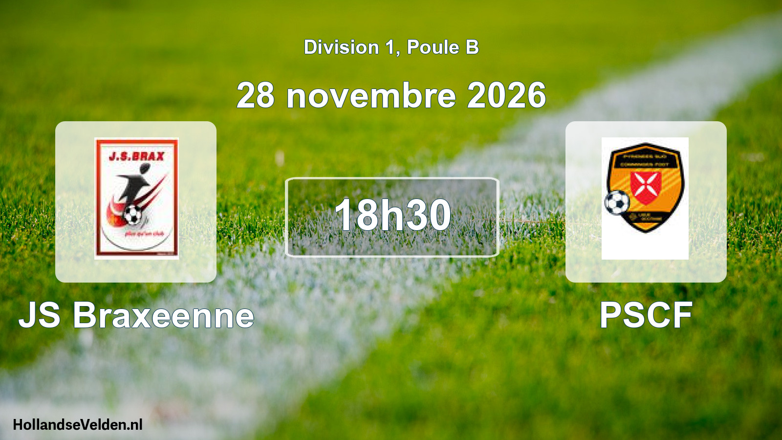 Match programmé: JS Braxeenne - PSCF (28 novembre 2026)