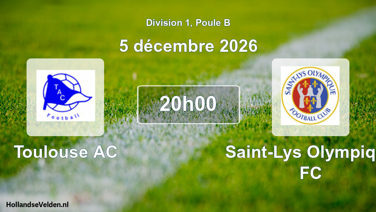 Match programmé: Toulouse AC - Saint-Lys Olympique FC (5 décembre 2026)