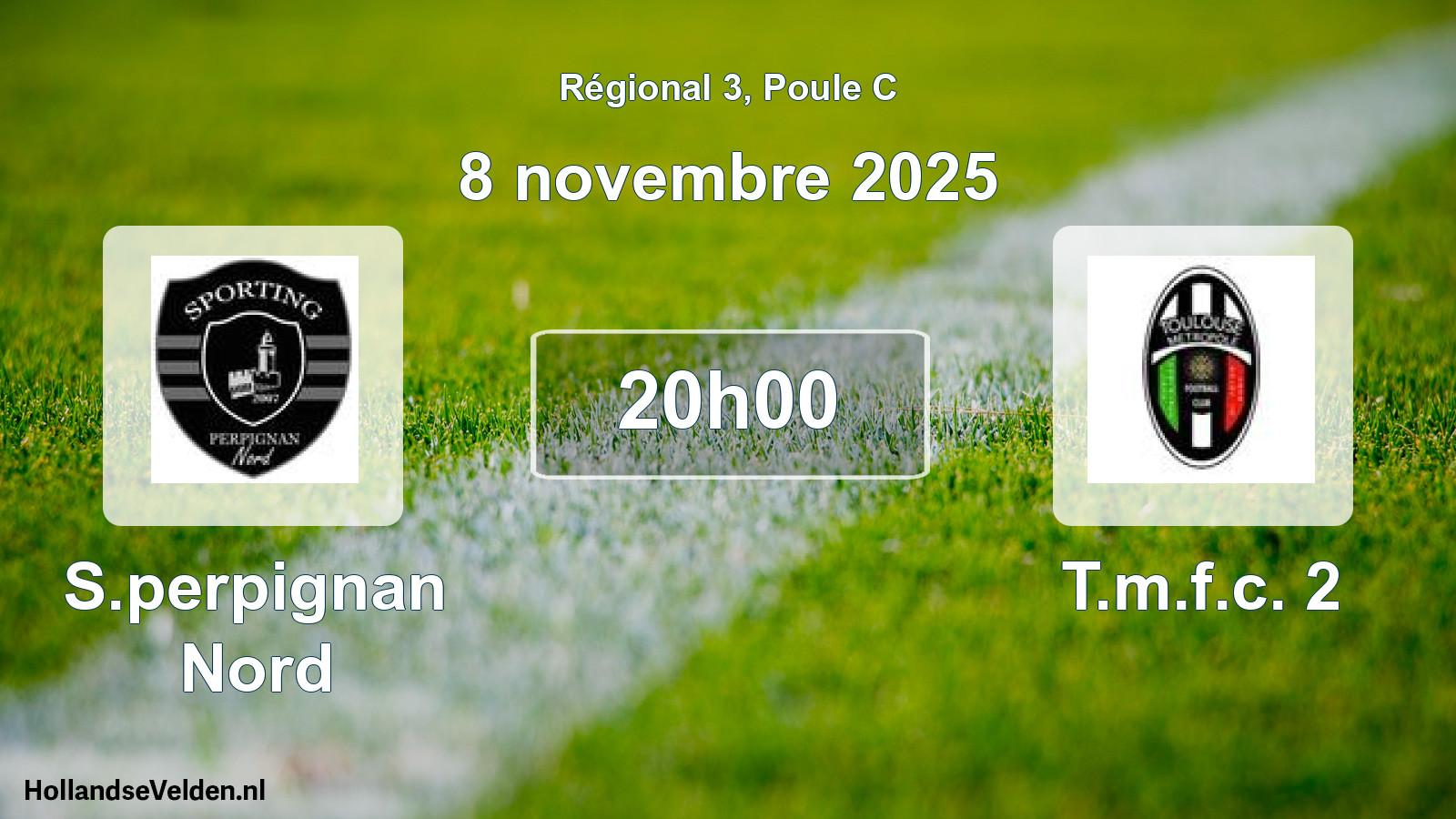 Geplande wedstrijd: S.perpignan Nord - T.m.f.c. 2 (8 novembre 2025)
