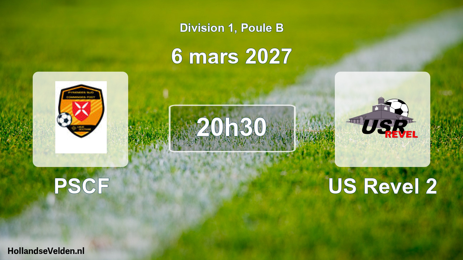 Match programmé: PSCF - US Revel 2 (6 mars 2027)