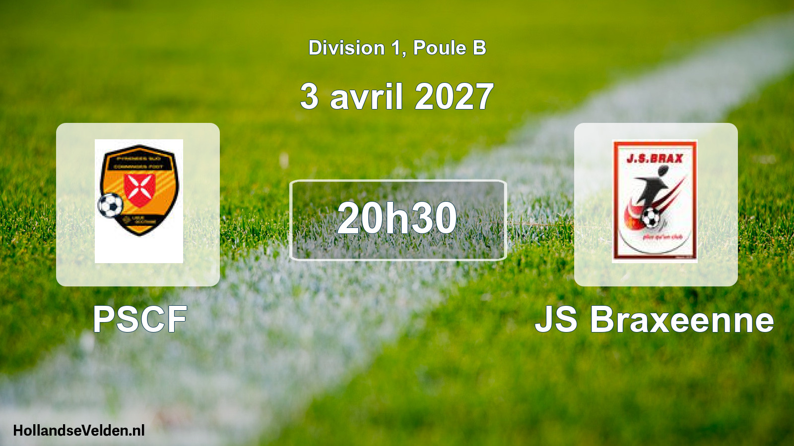 Match programmé: PSCF - JS Braxeenne (3 avril 2027)