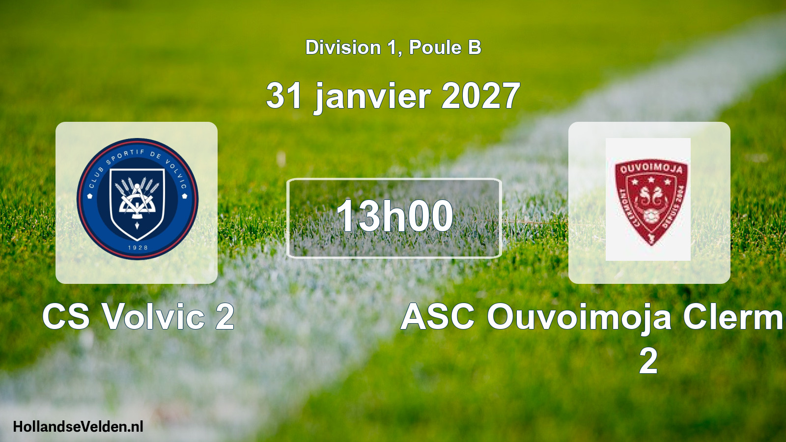 Geplande wedstrijd: CS Volvic 2 - ASC Ouvoimoja Clermont-Fd 2 (31 januari 2027)