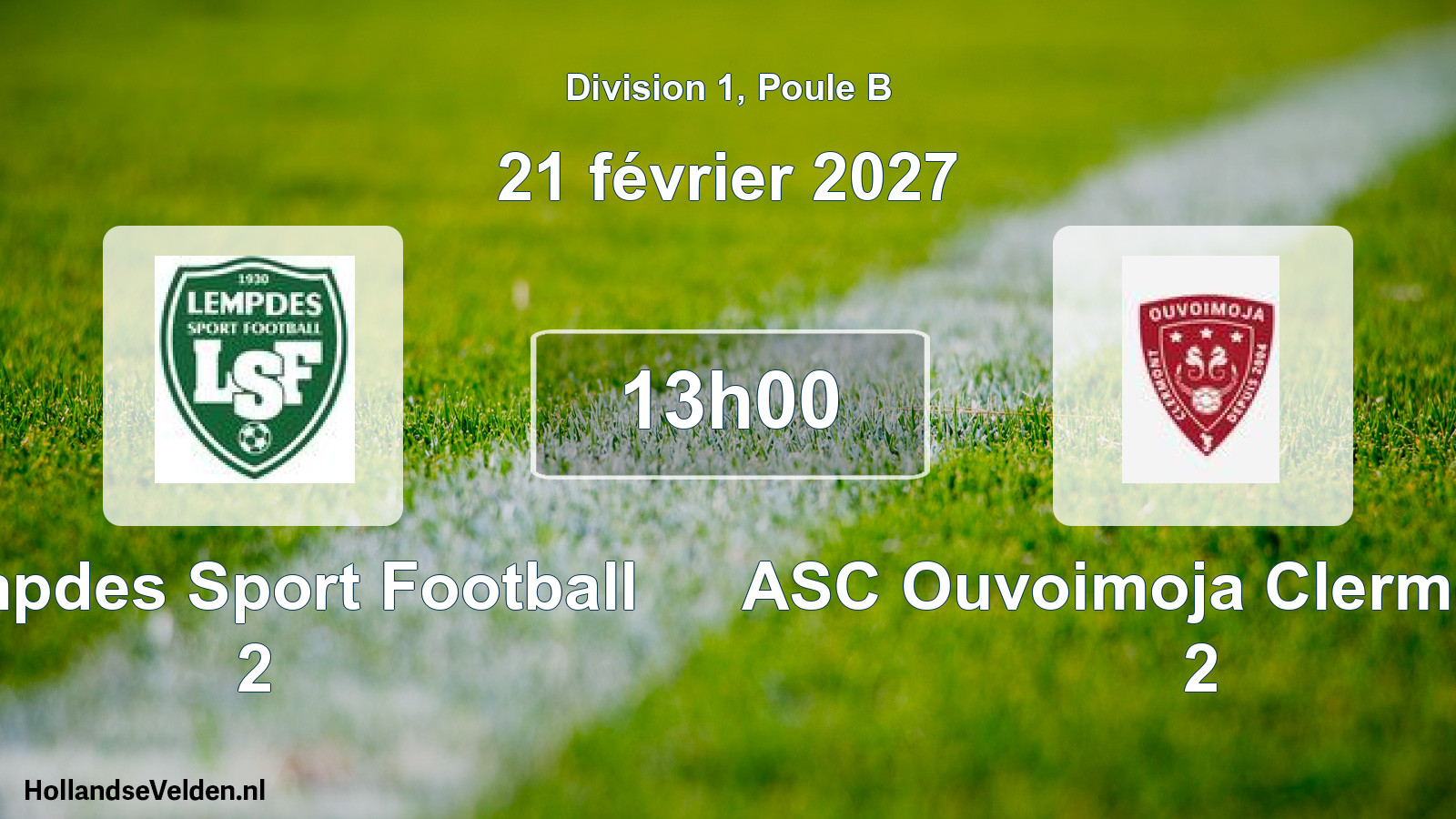 Geplande wedstrijd: Lempdes Sport Football 2 - ASC Ouvoimoja Clermont-Fd 2 (21 februari 2027)