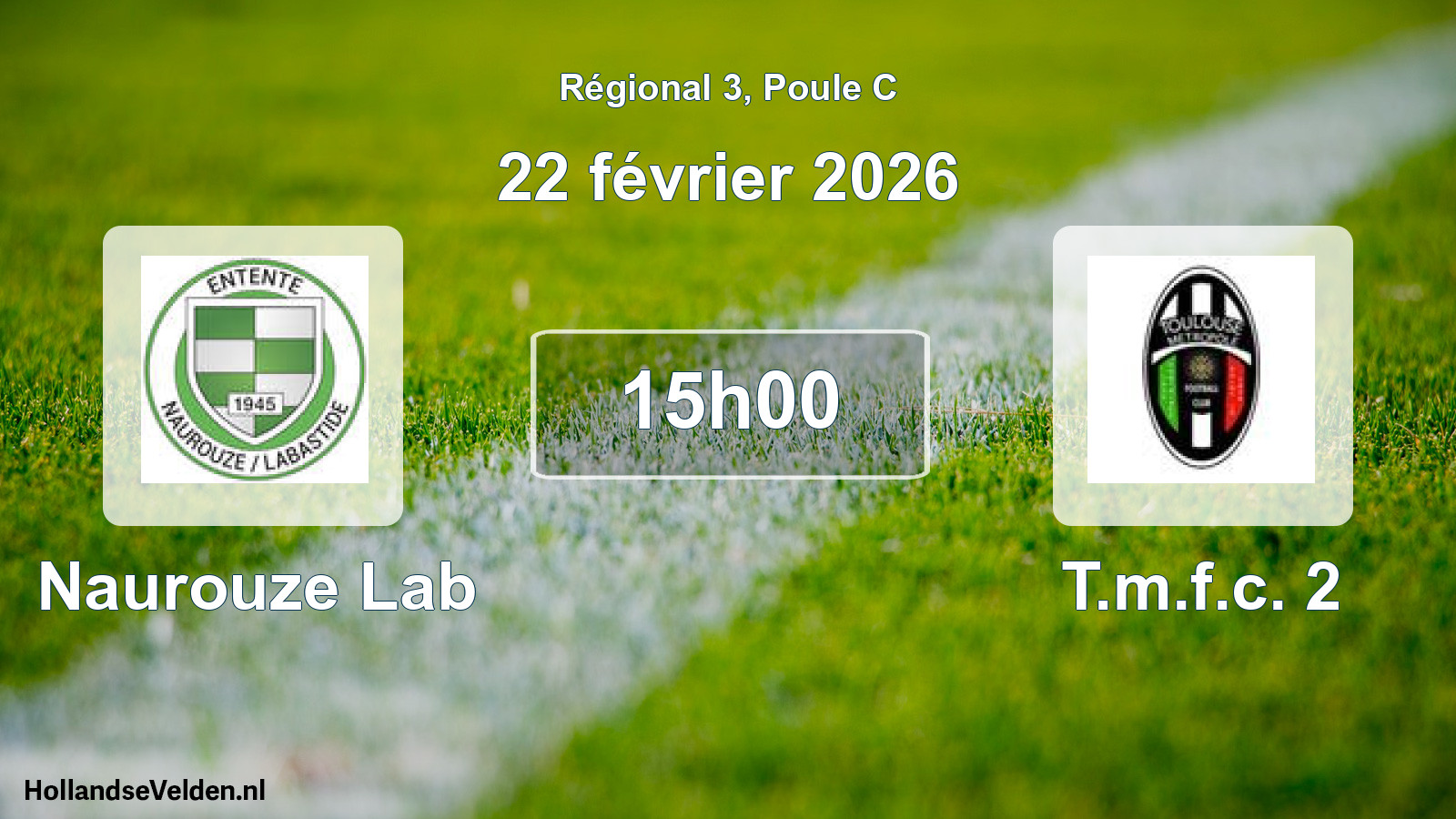 Scheduled Match: Naurouze Lab - T.m.f.c. 2 (22 February 2026)