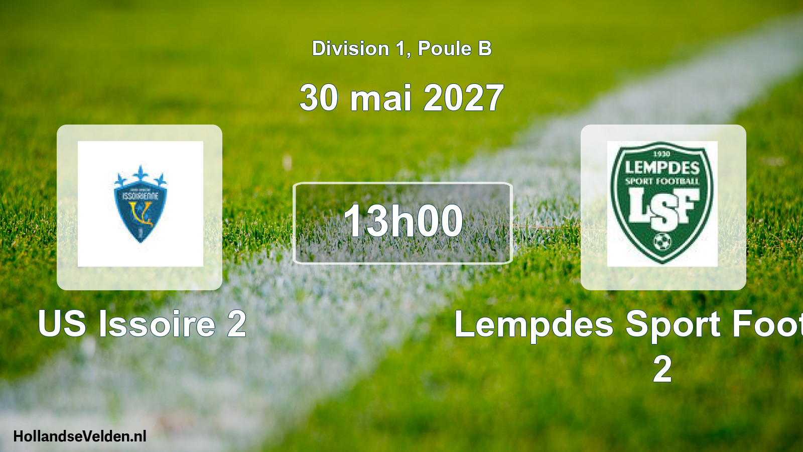 Scheduled Match: US Issoire 2 - Lempdes Sport Football 2 (30 May 2027)