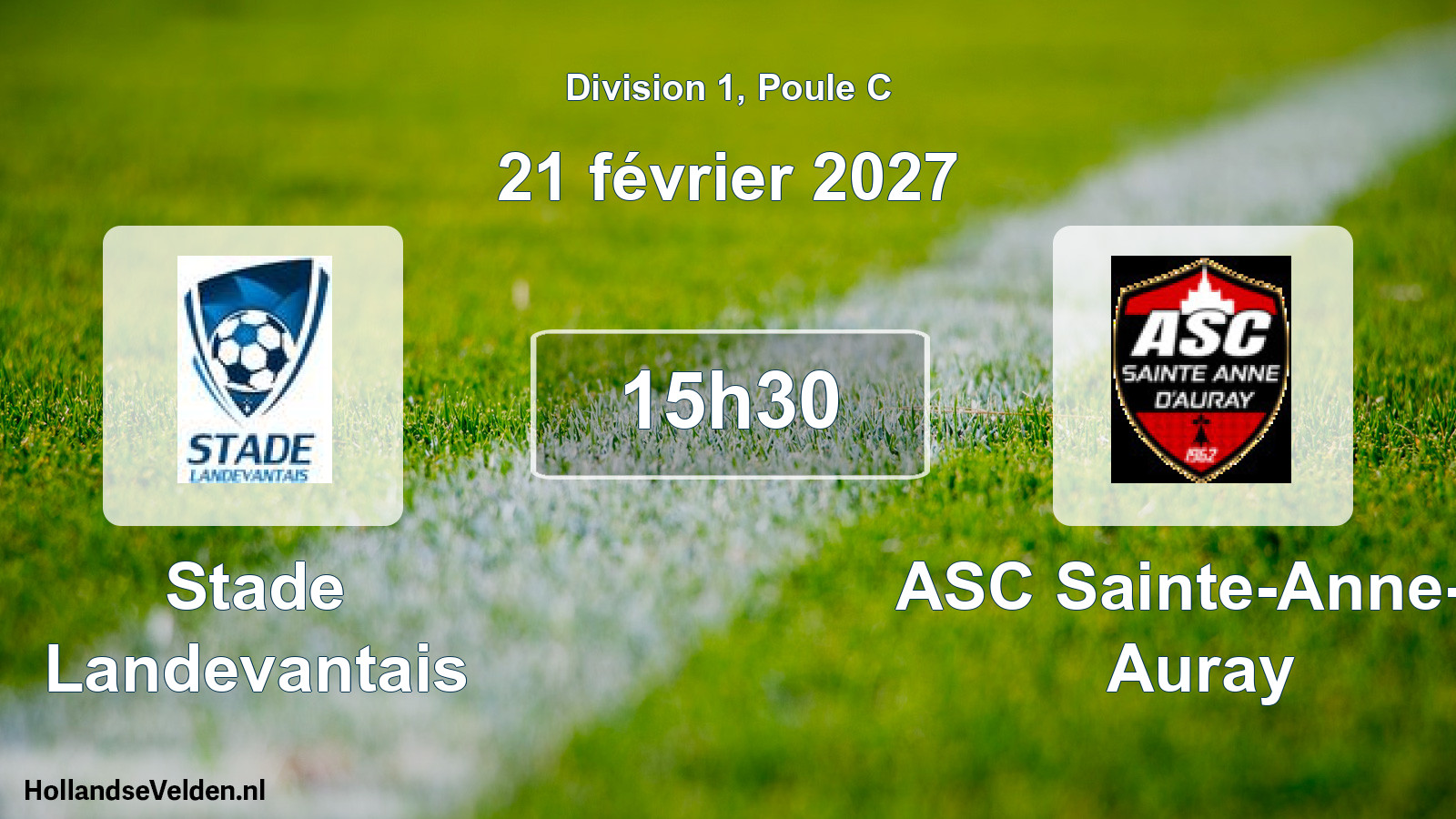 Match programmé: Stade Landevantais - ASC Sainte-Anne-d Auray (21 février 2027)