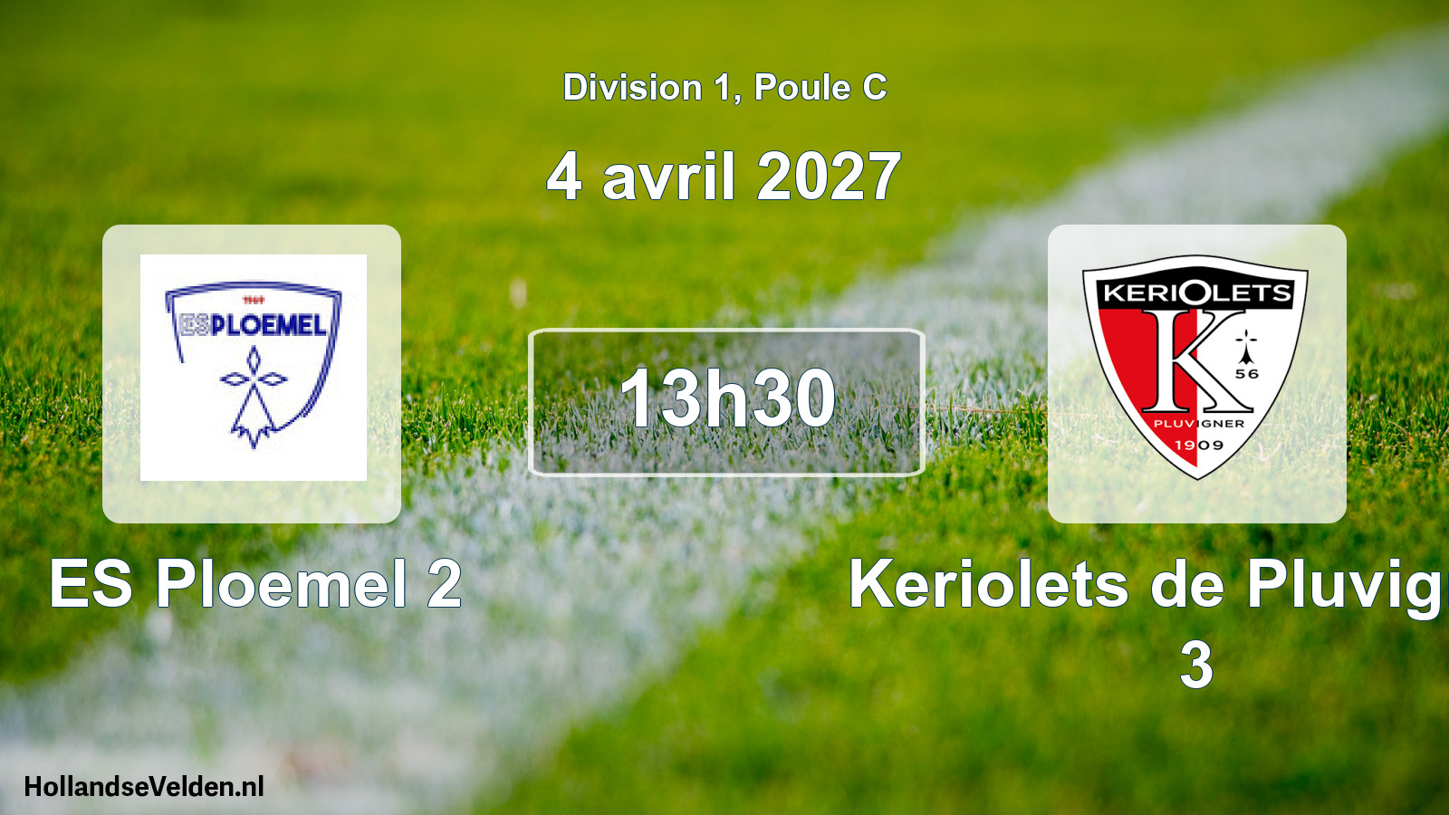 Geplande wedstrijd: ES Ploemel 2 - Keriolets de Pluvigner 3 (4 april 2027)