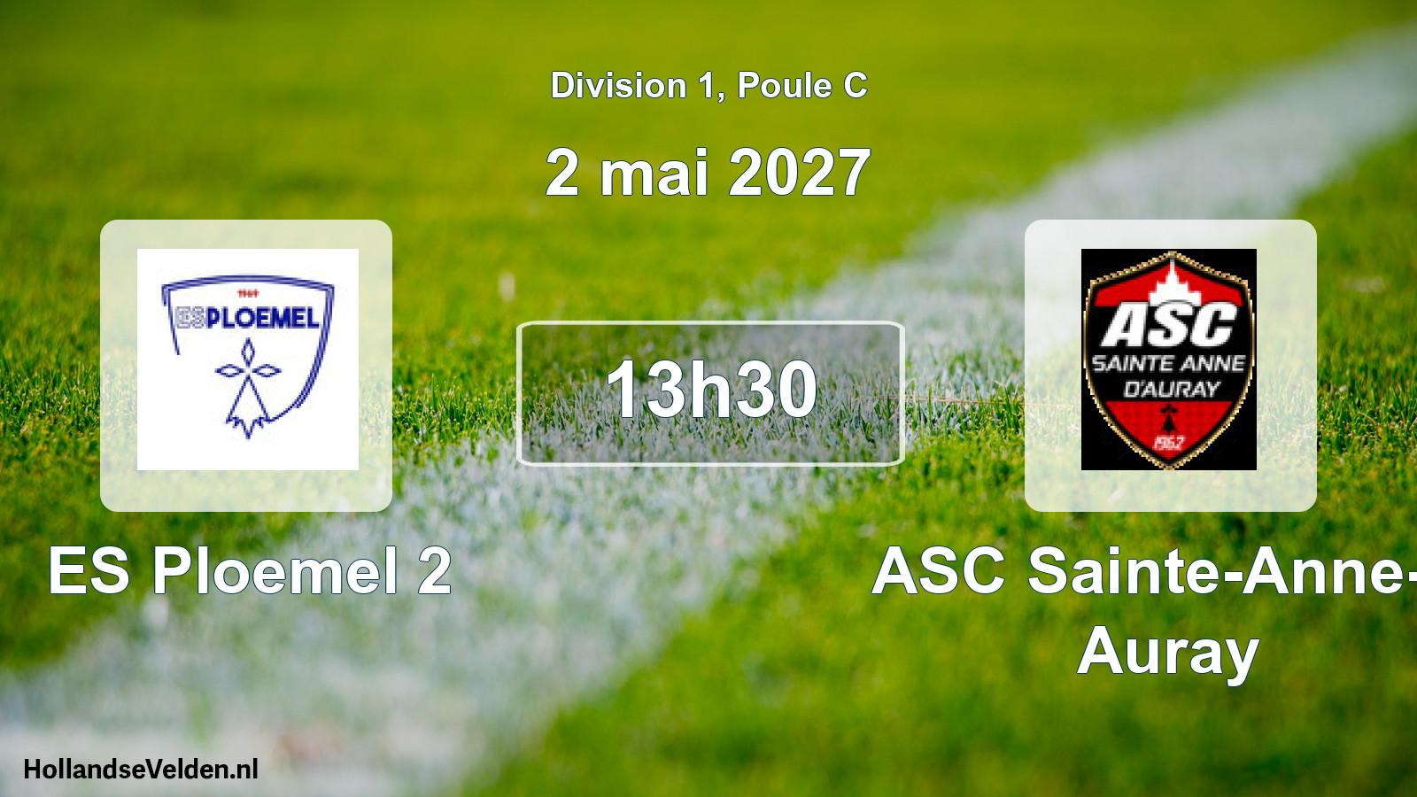 Match programmé: ES Ploemel 2 - ASC Sainte-Anne-d Auray (2 mai 2027)