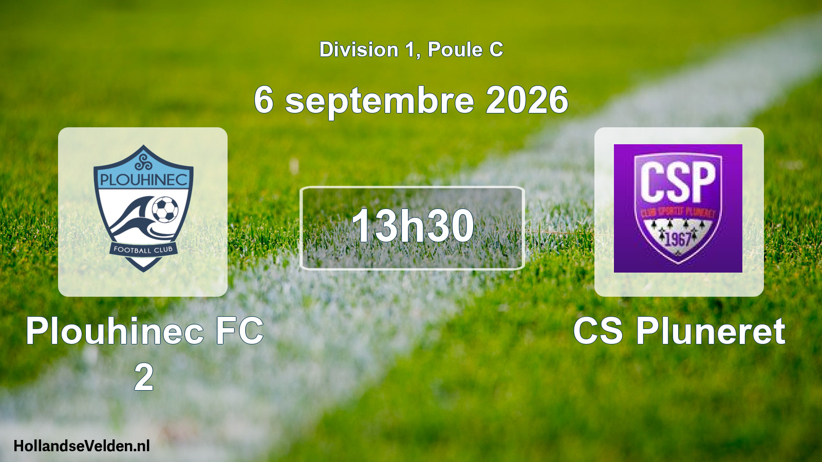 Scheduled Match: Plouhinec FC 2 - CS Pluneret (6 September 2026)