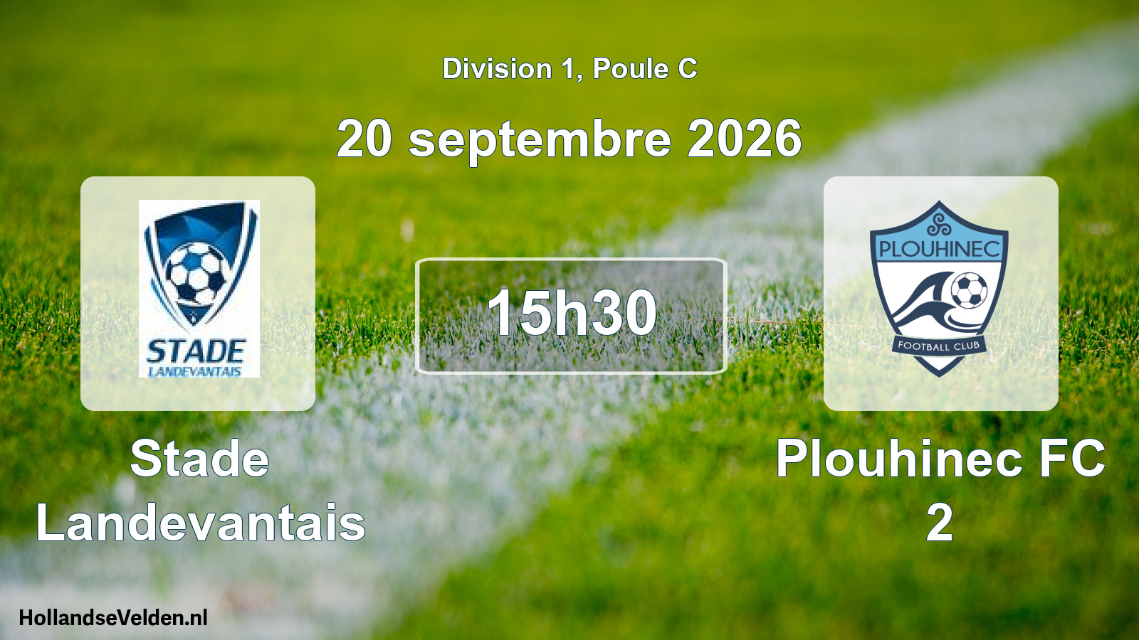 Match programmé: Stade Landevantais - Plouhinec FC 2 (20 septembre 2026)
