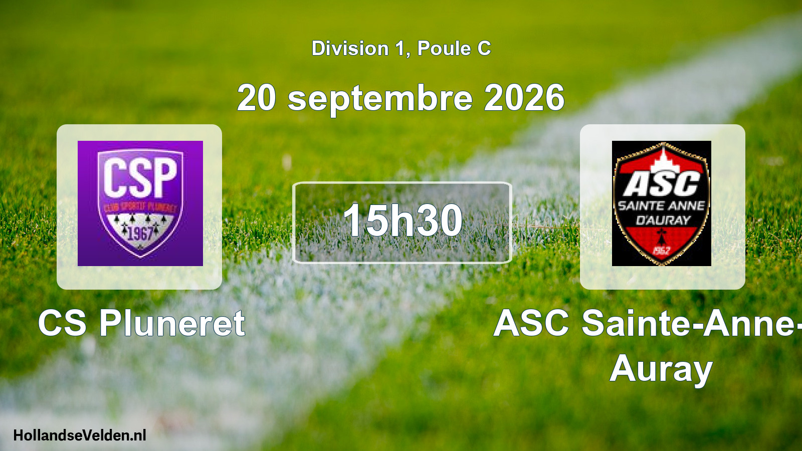 Match programmé: CS Pluneret - ASC Sainte-Anne-d Auray (20 septembre 2026)