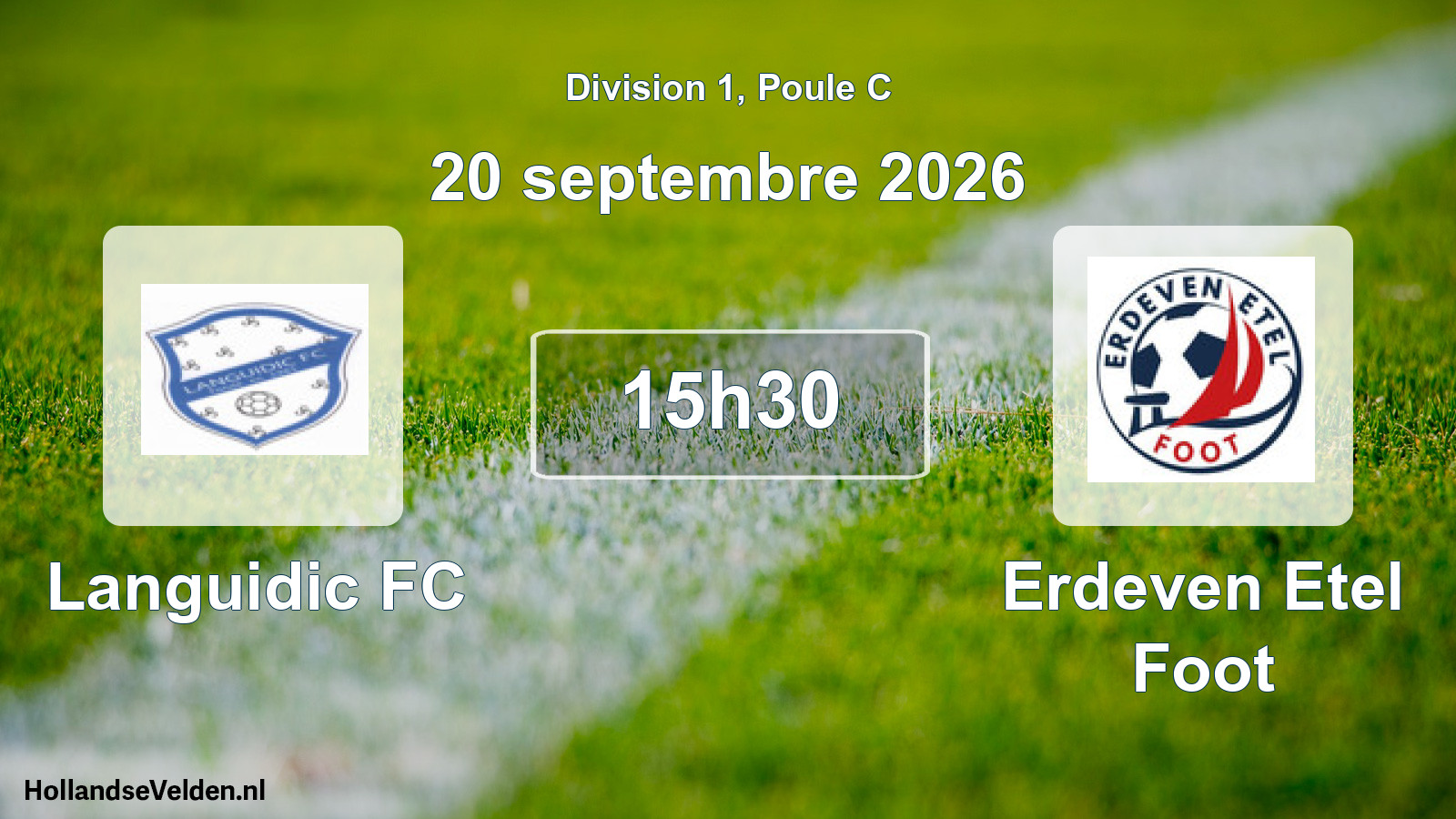 Match programmé: Languidic FC - Erdeven Etel Foot (20 septembre 2026)