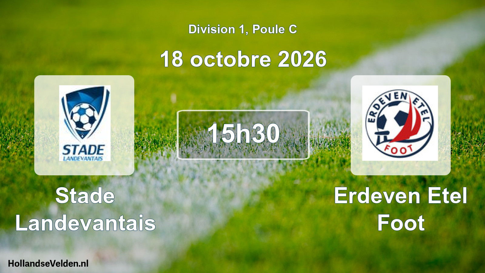 Match programmé: Stade Landevantais - Erdeven Etel Foot (18 octobre 2026)