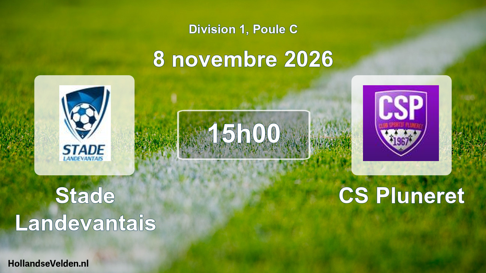 Geplande wedstrijd: Stade Landevantais - CS Pluneret (8 november 2026)