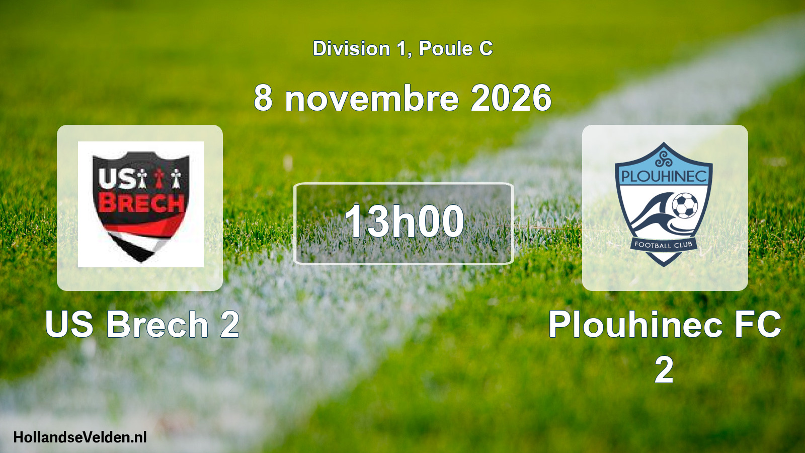 Match programmé: US Brech 2 - Plouhinec FC 2 (8 novembre 2026)