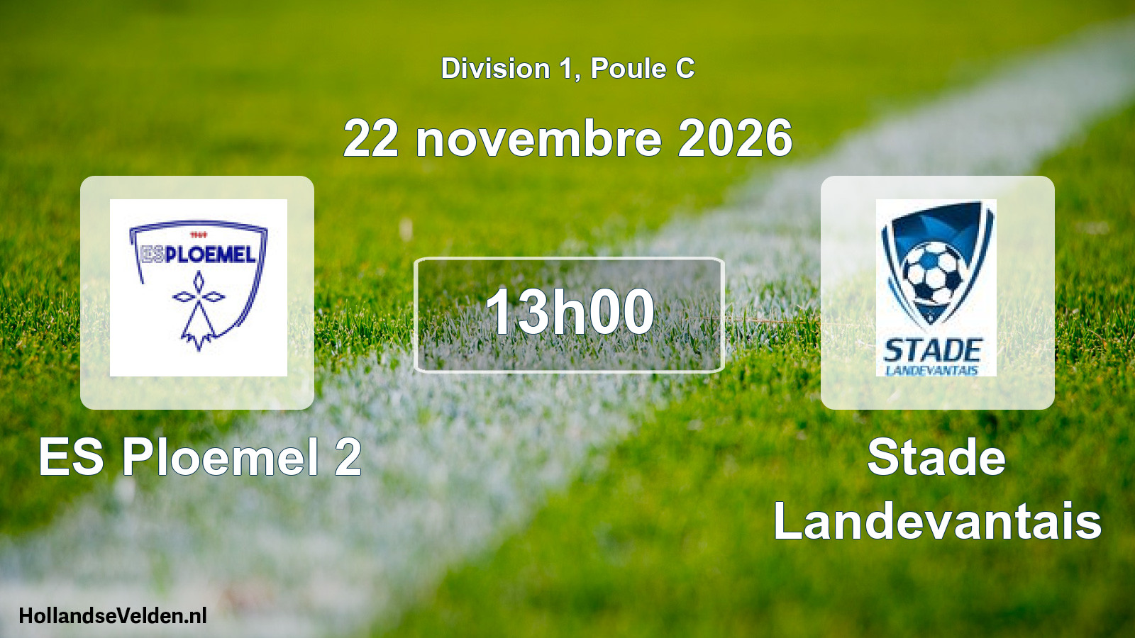 Scheduled Match: ES Ploemel 2 - Stade Landevantais (22 November 2026)