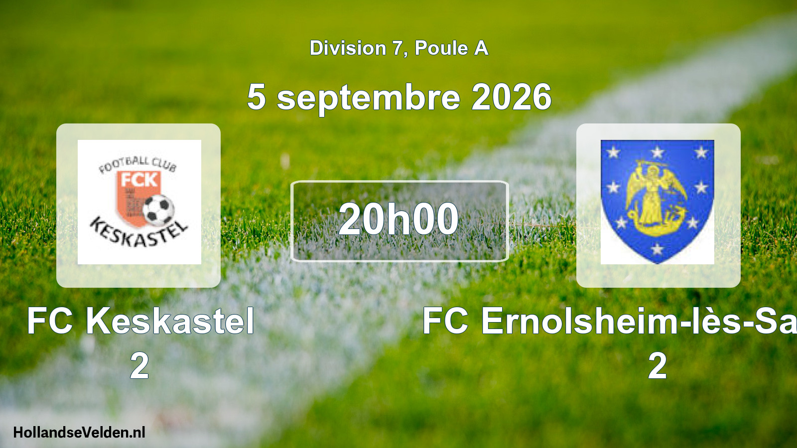 Scheduled Match: FC Keskastel 2 - FC Ernolsheim-lès-Saverne 2 (5 September 2026)
