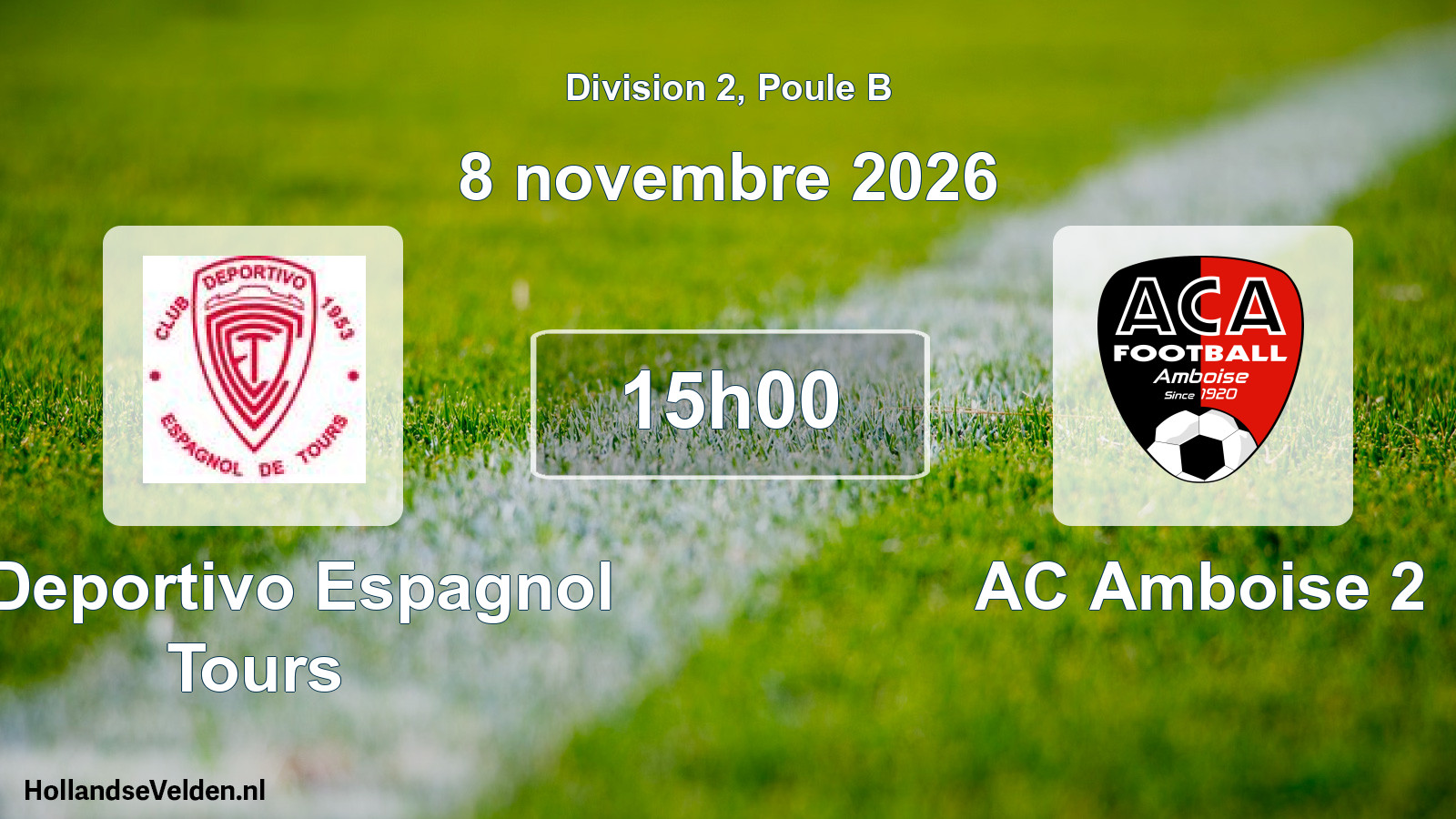 Match programmé: C. Deportivo Espagnol Tours - AC Amboise 2 (8 novembre 2026)
