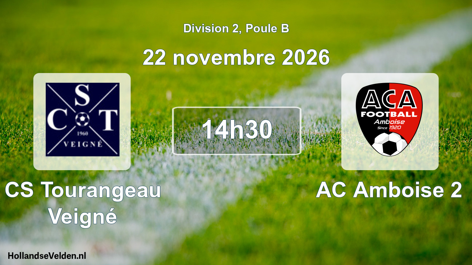 Match programmé: CS Tourangeau Veigné - AC Amboise 2 (22 novembre 2026)