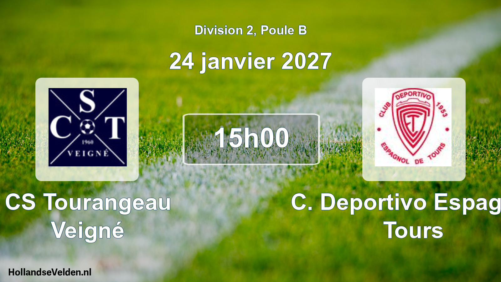 Match programmé: CS Tourangeau Veigné - C. Deportivo Espagnol Tours (24 janvier 2027)
