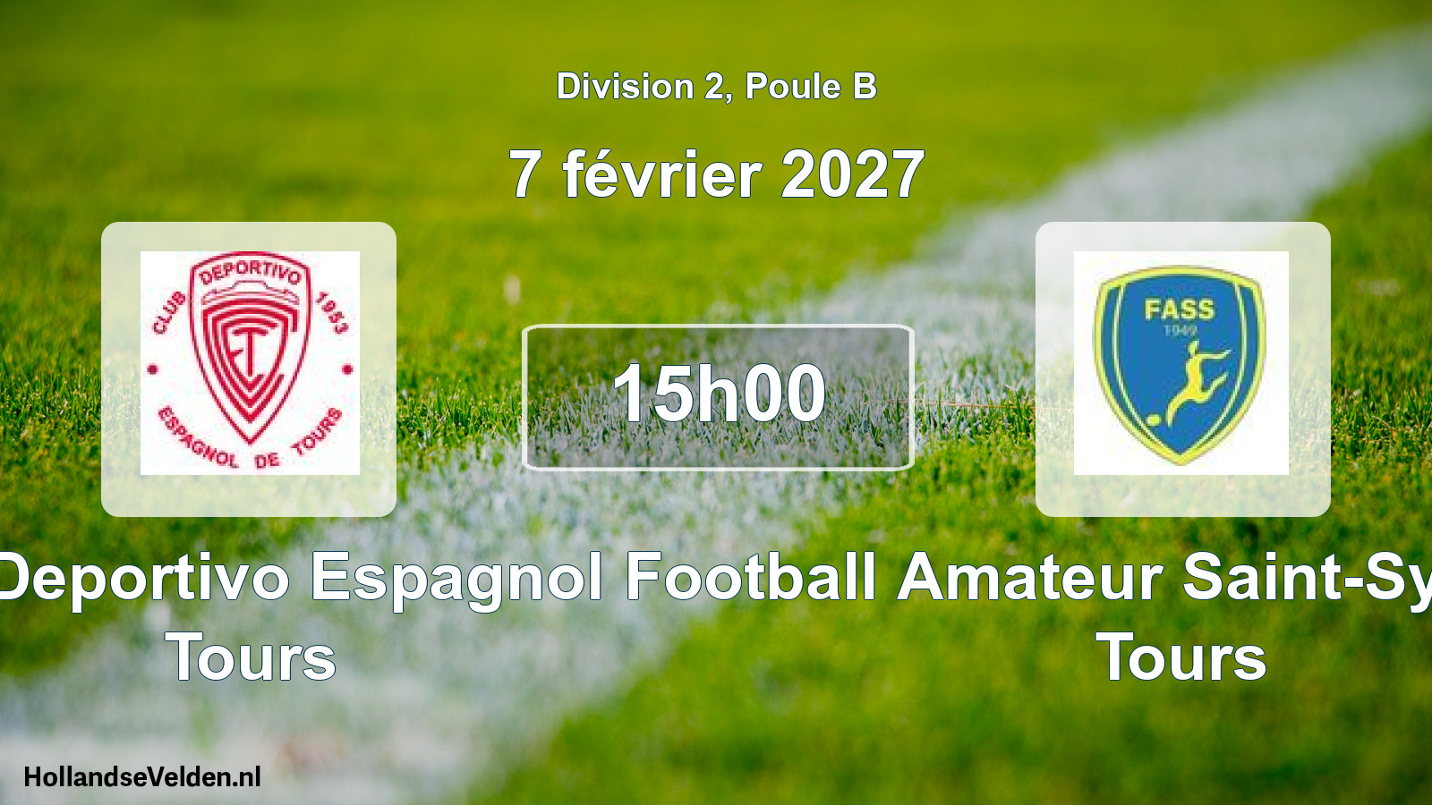 Match programmé: C. Deportivo Espagnol Tours - Football Amateur Saint-Symphorien Tours (7 février 2027)
