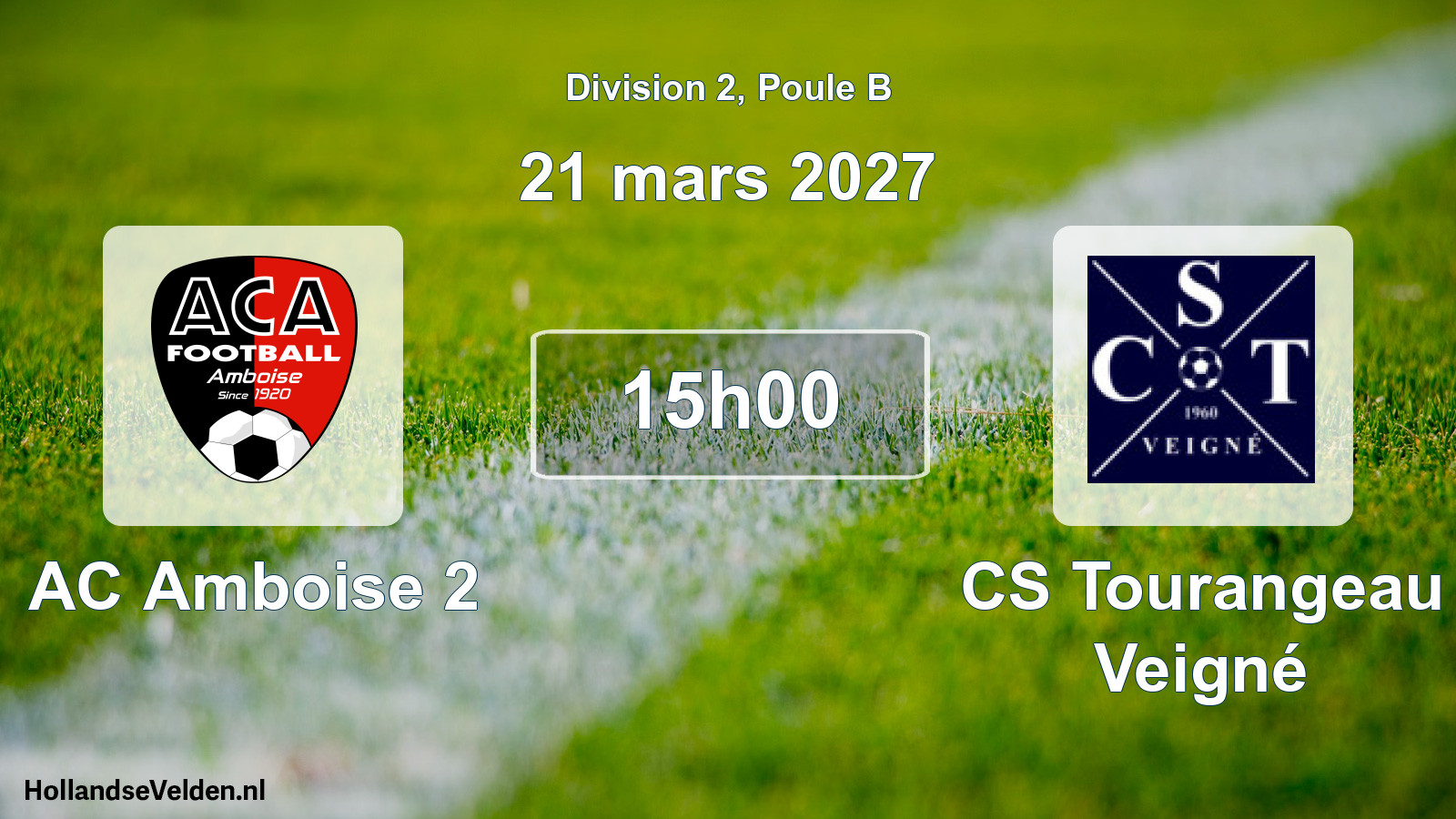 Match programmé: AC Amboise 2 - CS Tourangeau Veigné (21 mars 2027)