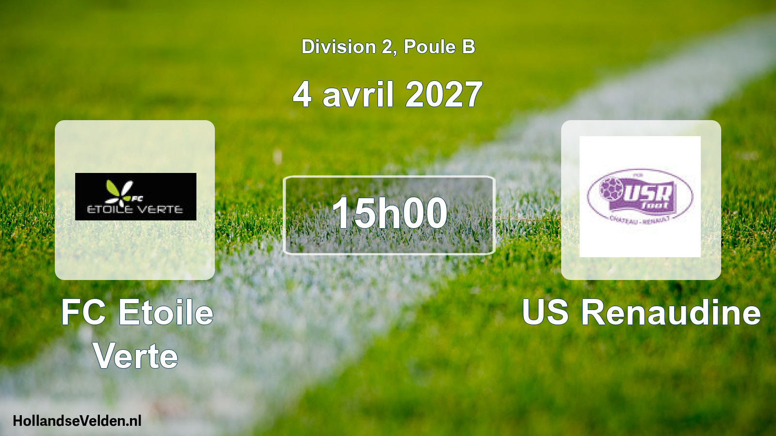 Match programmé: FC Etoile Verte - US Renaudine (4 avril 2027)