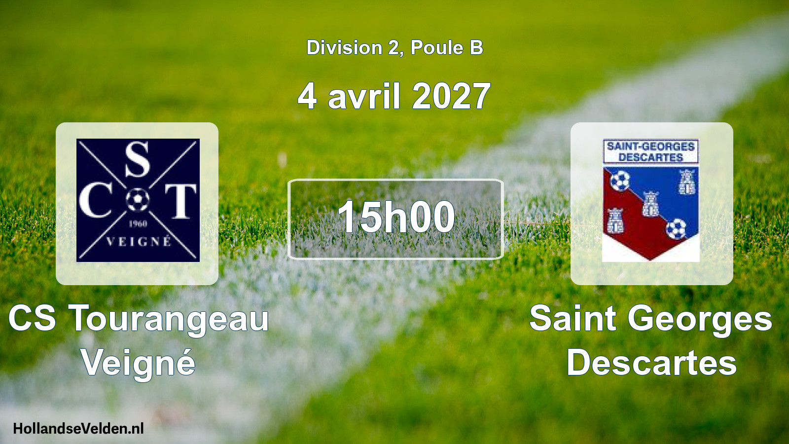 Match programmé: CS Tourangeau Veigné - Saint Georges Descartes (4 avril 2027)