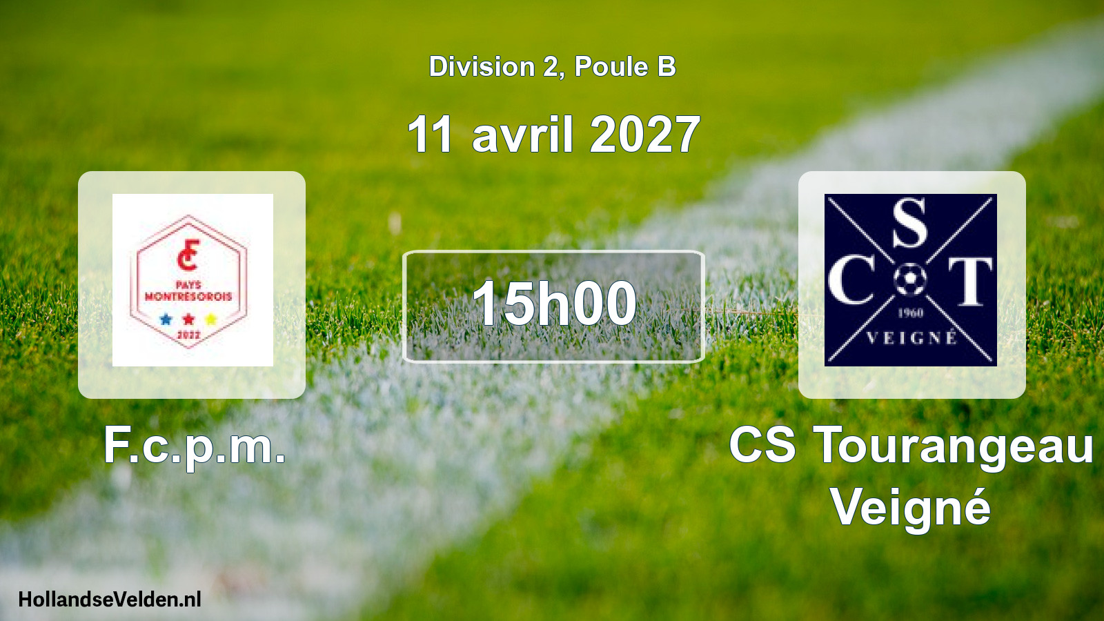 Match programmé: F.c.p.m. - CS Tourangeau Veigné (11 avril 2027)