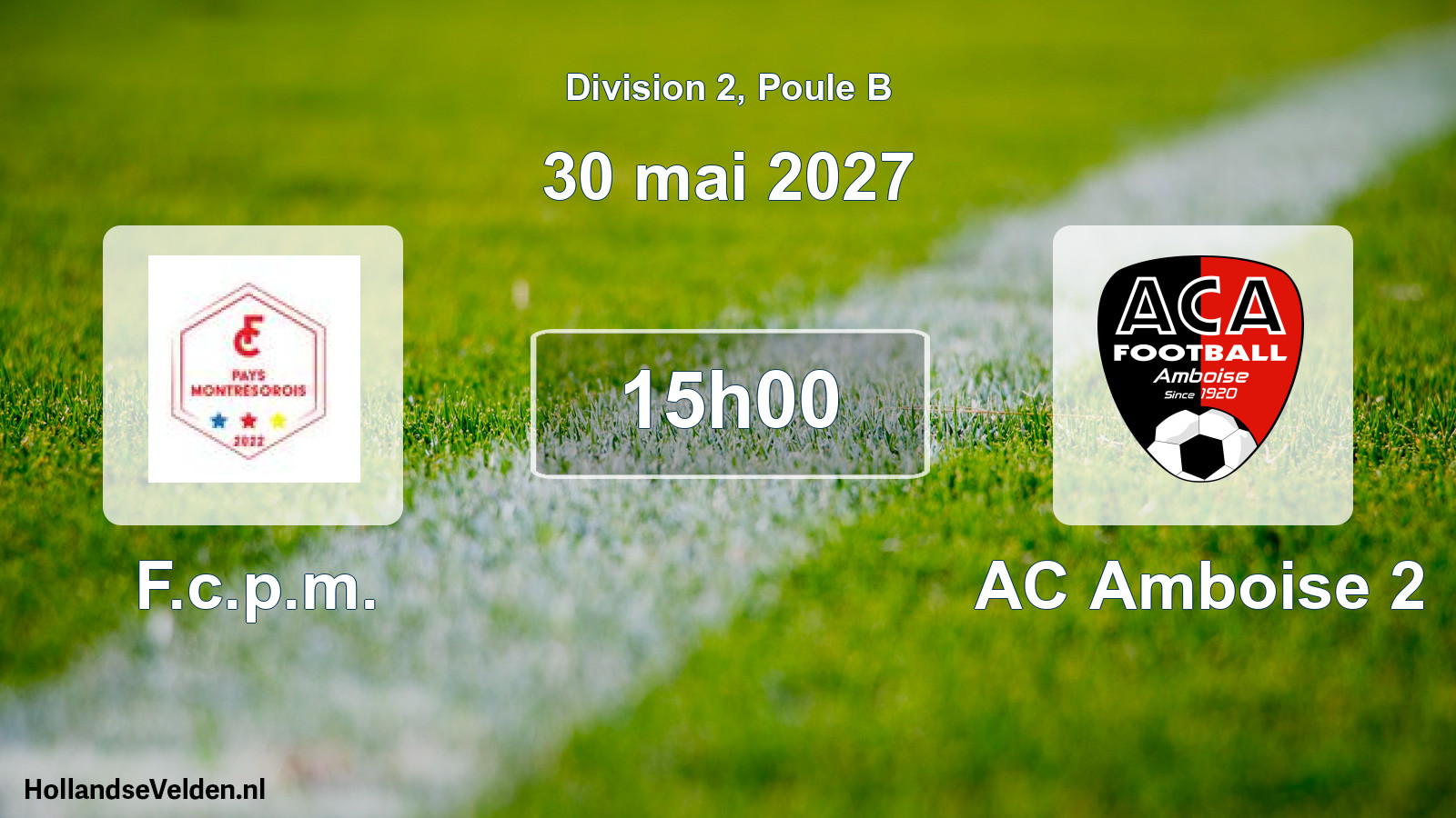 Match programmé: F.c.p.m. - AC Amboise 2 (30 mai 2027)