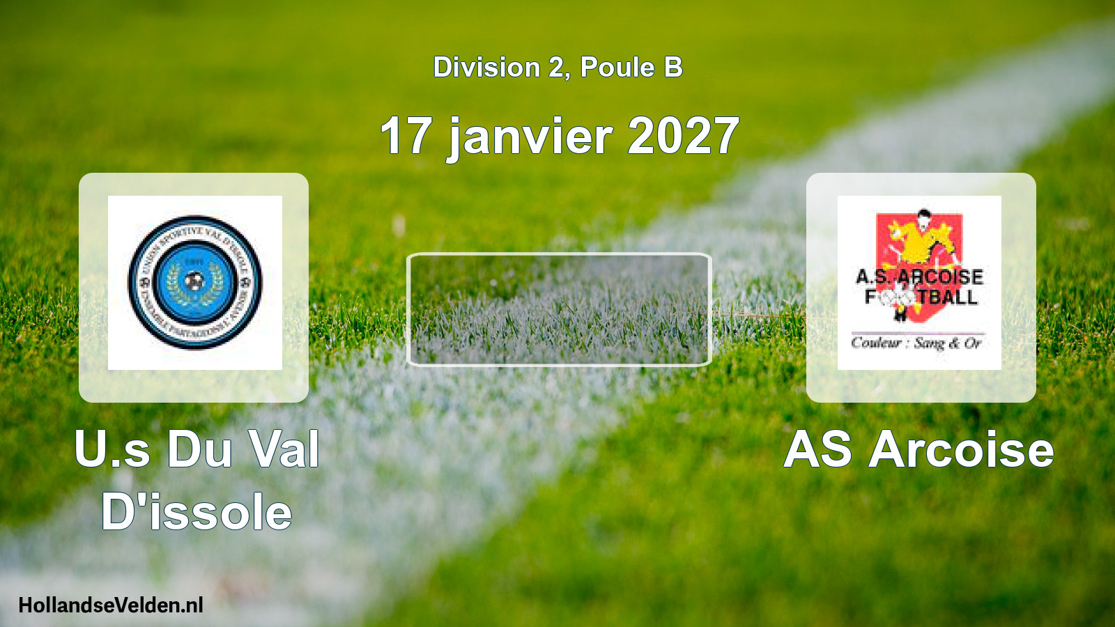 Scheduled Match: U.s Du Val D'issole - AS Arcoise (17 January 2027)