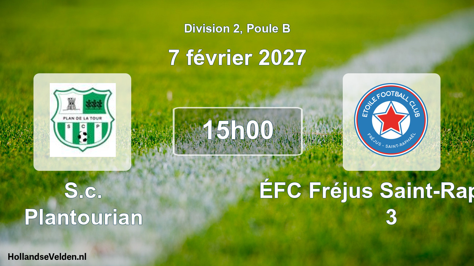 Scheduled Match: S.c. Plantourian - ÉFC Fréjus Saint-Raphaël 3 (7 February 2027)