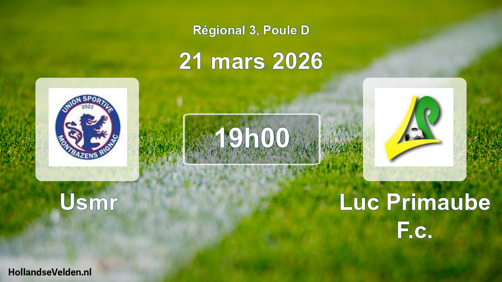 Scheduled Match: Usmr - Luc Primaube F.c. (21 March 2026)