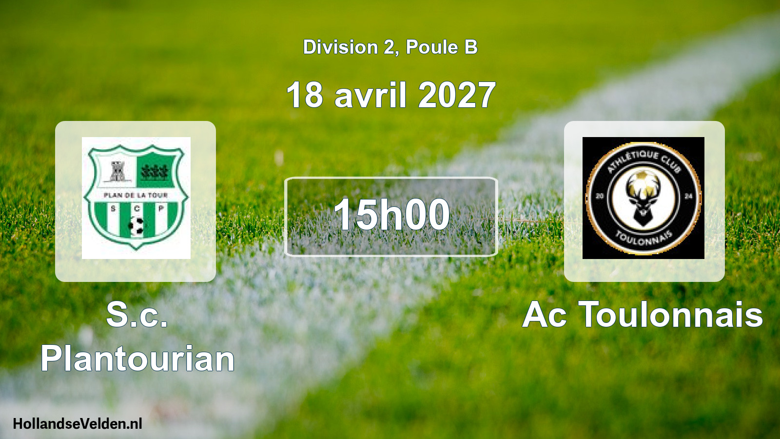 Scheduled Match: S.c. Plantourian - Ac Toulonnais (18 April 2027)