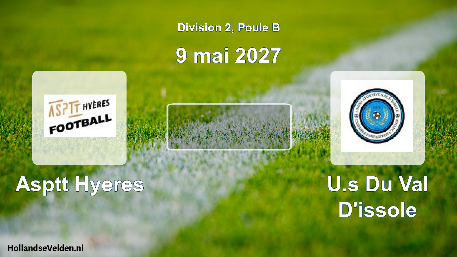 Match programmé: Asptt Hyeres - U.s Du Val D'issole (9 mai 2027)