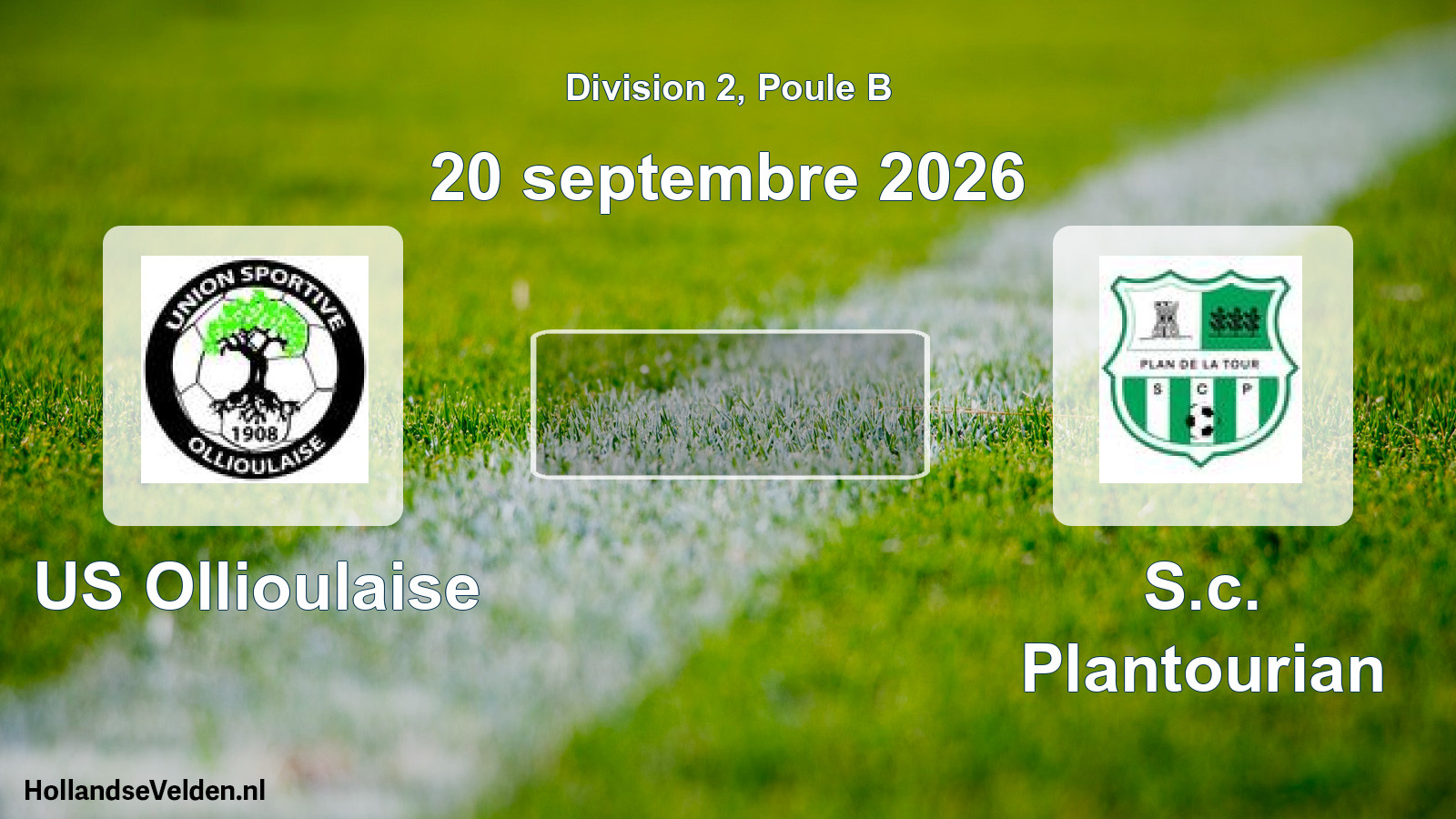 Scheduled Match: US Ollioulaise - S.c. Plantourian (20 September 2026)