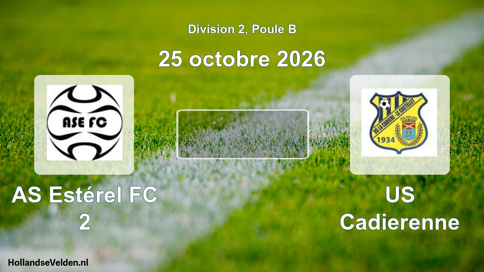 Scheduled Match: AS Estérel FC 2 - US Cadierenne (25 October 2026)
