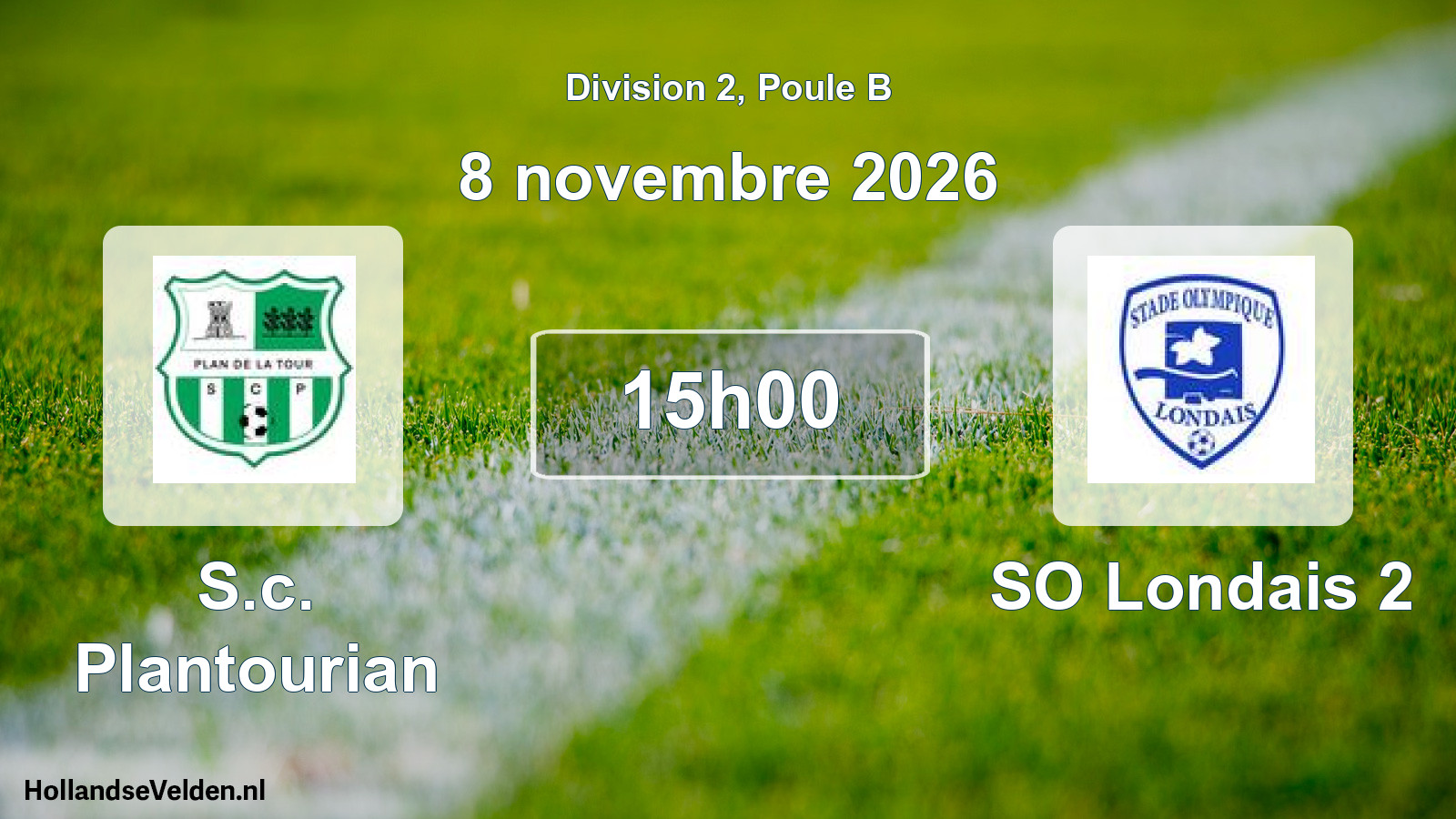 Scheduled Match: S.c. Plantourian - SO Londais 2 (8 November 2026)