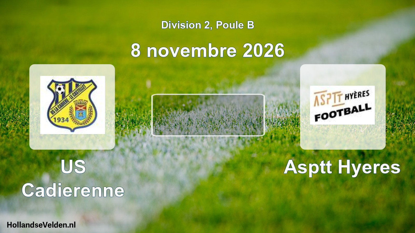 Scheduled Match: US Cadierenne - Asptt Hyeres (8 November 2026)