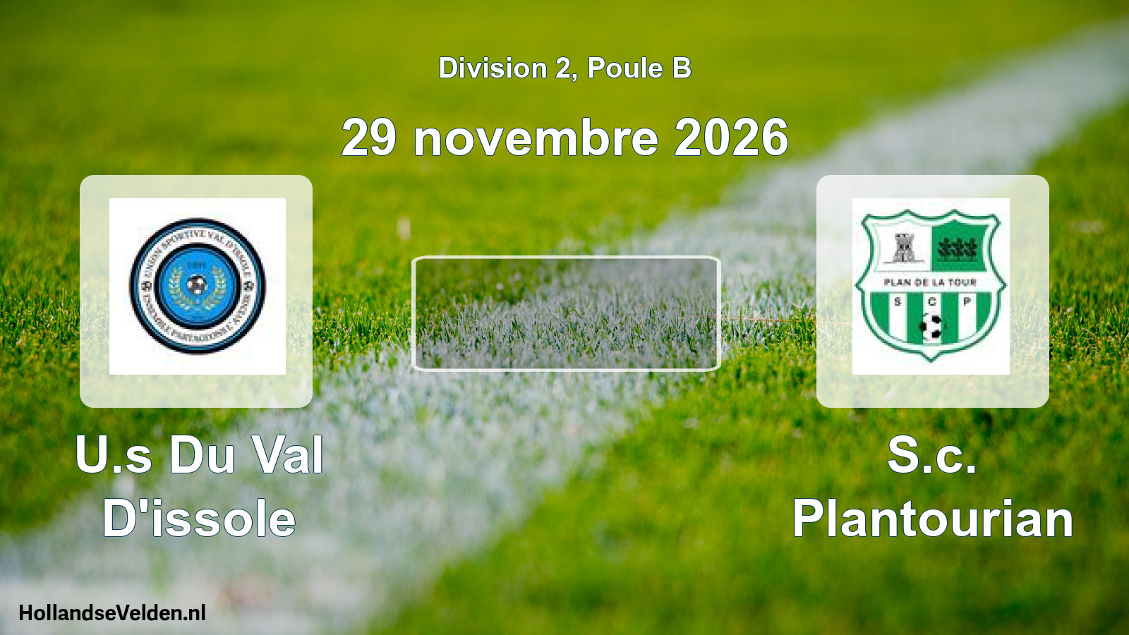 Scheduled Match: U.s Du Val D'issole - S.c. Plantourian (29 November 2026)