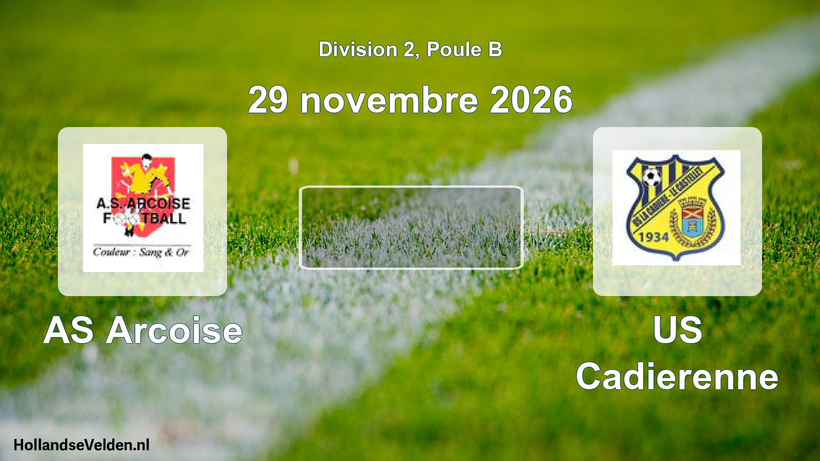 Match programmé: AS Arcoise - US Cadierenne (29 novembre 2026)