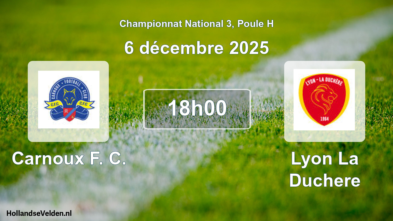 Scheduled Match: Carnoux F. C. - Lyon La Duchere (6 December 2025)
