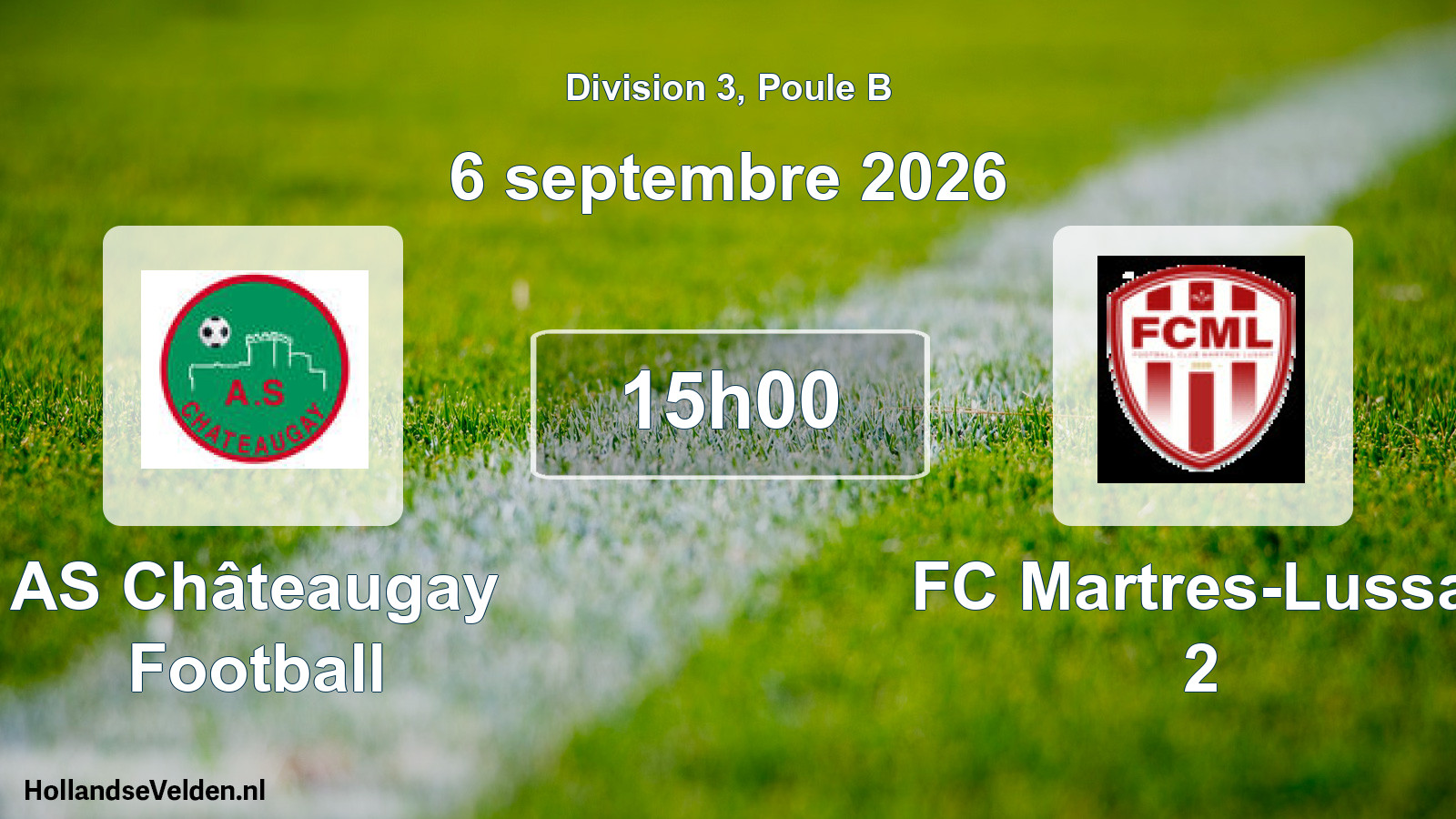 Match programmé: AS Châteaugay Football - FC Martres-Lussat 2 (6 septembre 2026)