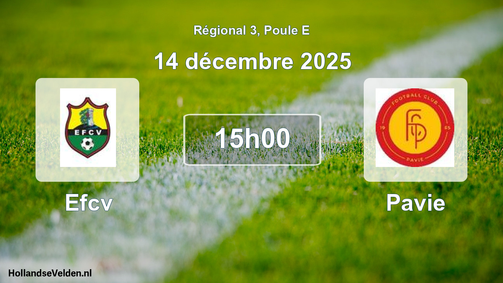 Scheduled Match: Efcv - Pavie (14 December 2025)