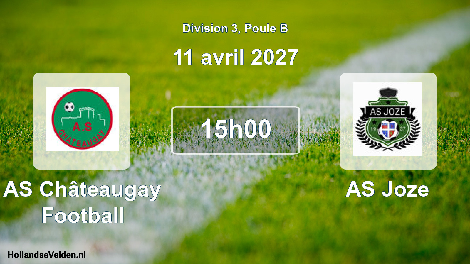 Geplande wedstrijd: AS Châteaugay Football - AS Joze (11 april 2027)